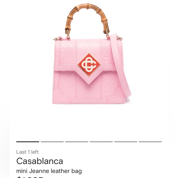 Casablanca Women's Brown
Jeanne Mini Logo Leather Shoulder bag - Picture 9 of 9